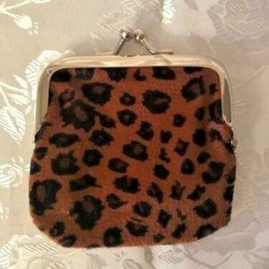 3/$5 Animal Print Kiss Lock Coin Purse